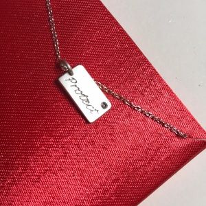 Delicate sterling silver necklace.